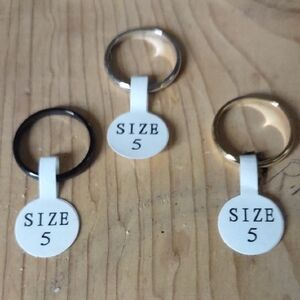 Your Choice Of Black,Silver Or Gold Plated Size 5 Women's Small Rings